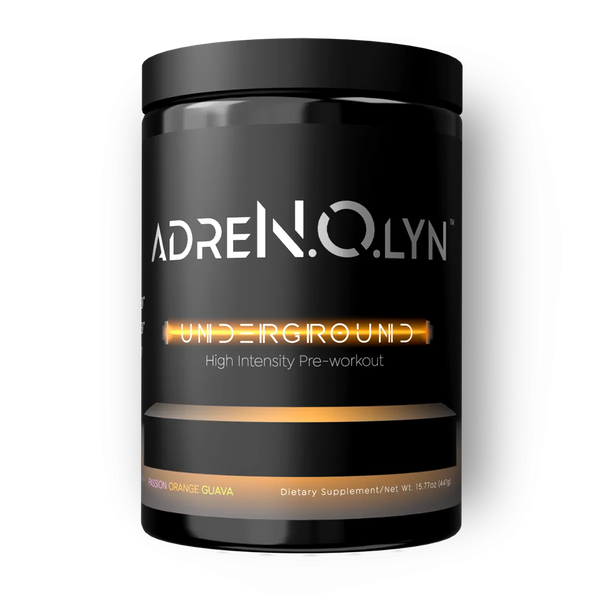 Orange Guava Adrenolyn Underground at Fitness Society - high-intensity pre-workout formula for extreme energy available at supplements near me in Melbourne, Florida