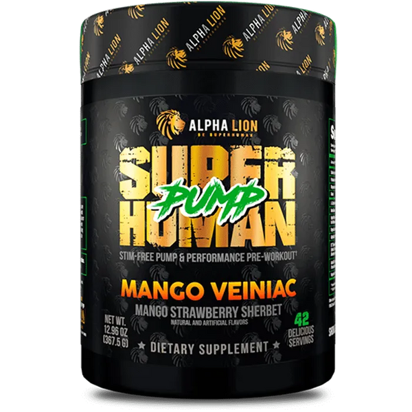 Alpha Lion Super Human Pump at Fitness Society - stimulant-free pre-workout for maximum muscle pumps available at supplements near me in Melbourne, Florida